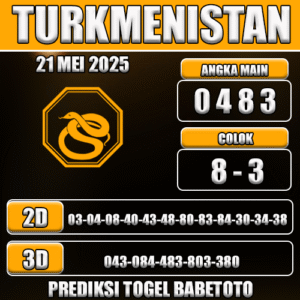 Prediksi Togel Turkmenistan 21 Mei 2025