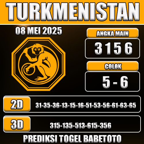 Prediksi Togel Turkmenistan 08 Mei 2025