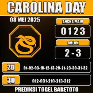 Prediksi Togel Carolina Day 08 Mei 2025