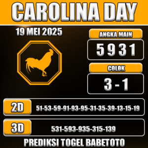 Prediksi Togel Carolina Day 19 Mei 2025