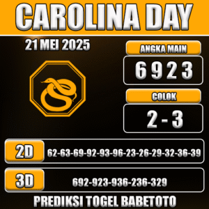Prediksi Togel Carolina Day 21 Mei 2025