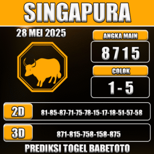 Prediksi Togel Singapura 28 Mei 2025