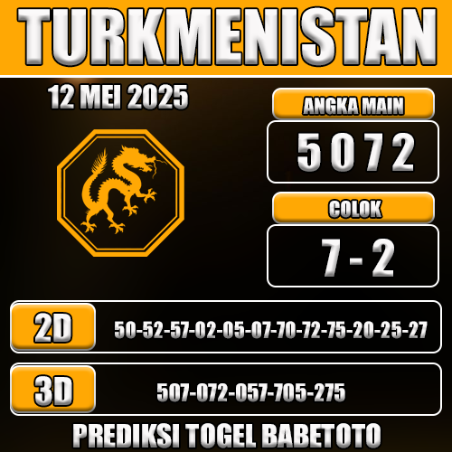 Prediksi Togel Turkmenistan 12 Mei 2025