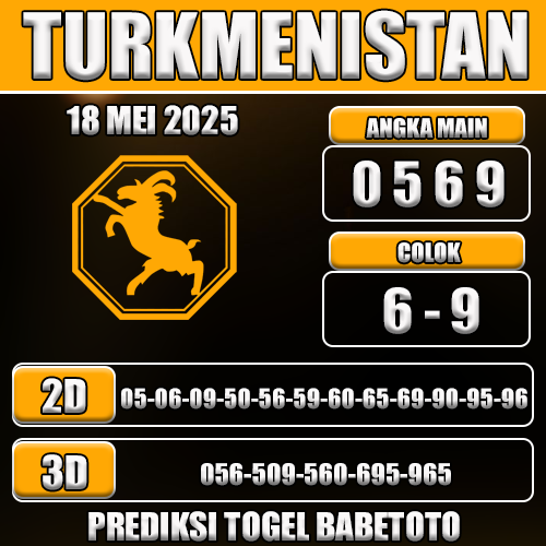 Prediksi Togel Turkmenistan 18 Mei 2025