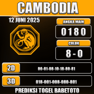 Prediksi Togel Cambodia 12 Juni 2025