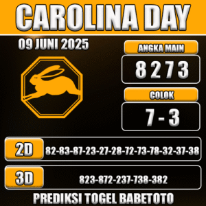 Prediksi Togel Carolina Day 09 Juni 2025