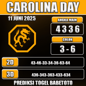 Prediksi Togel Carolina Day 11 Juni 2025
