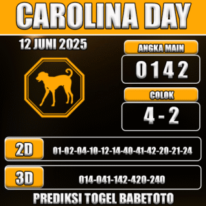 Prediksi Togel Carolina Day 12 Juni 2025