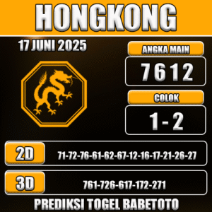 Prediksi Togel Hongkong 17 Juni 2025