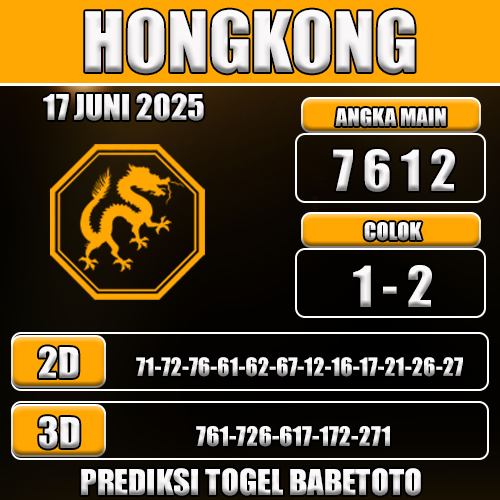 Prediksi Togel Hongkong 17 Juni 2025