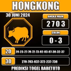 PREDIKSI TOGEL HONGKONG 30 JUNI 2025