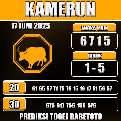 Prediksi Togel Kamerun 17 Juni 2025