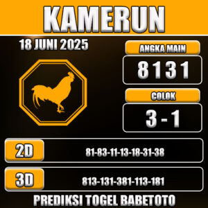 Prediksi Togel Kamerun 18 Juni 2025