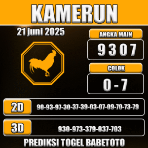 Prediksi Togel Kamerun 21 Juni 2025 - Angka Jitu Babetoto