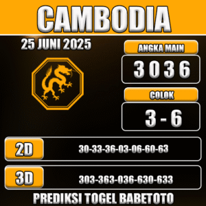Prediksi Togel Cambodia 25 Juni 2025 - Angka Jitu Babetoto