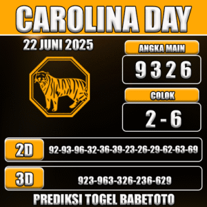 Prediksi Togel Carolina day 22 Juni 2025 - Angka Jitu Babetoto