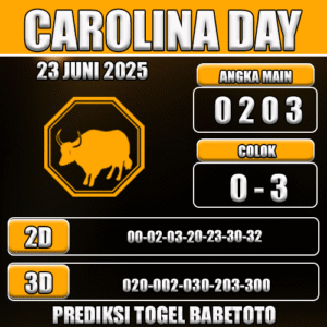 Prediksi Togel Carolina day 23 Juni 2025 - Angka Jitu Babetoto