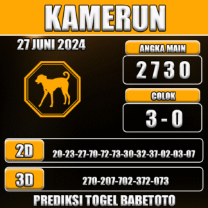 Prediksi Togel Kamerun 27 Juni 2025 - Angka Jitu Babetoto