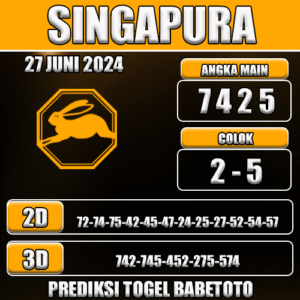 Prediksi Togel Singapura 27 Juni 2025 - Angka Jitu Babetoto