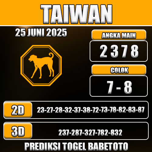 Prediksi Togel Taiwan 25 Juni 2025