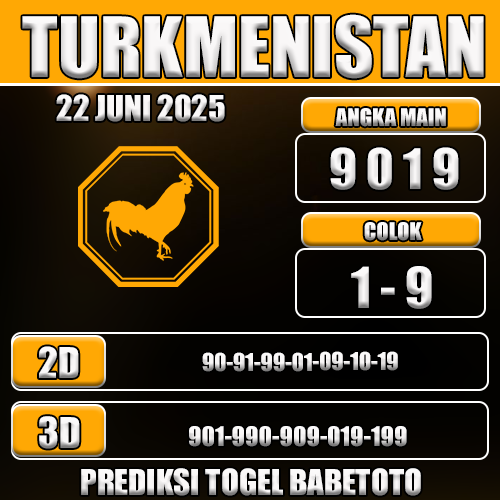 Prediksi Togel Turkmenistan 22 Juni 2025