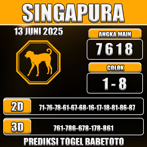 Prediksi Togel Singapura 13 Juni 2025