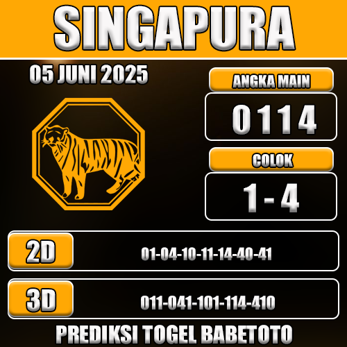 Prediksi Togel Singapura 05 Juni 2025