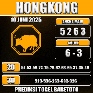 Prediksi Togel Hongkong 10 Juni 2025