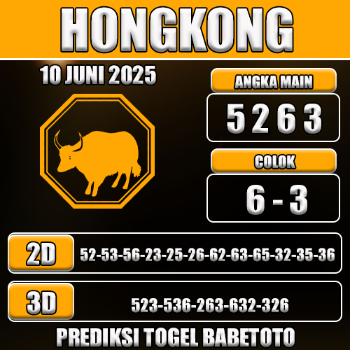 Prediksi Togel Hongkong 10 Juni 2025