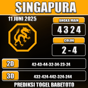 Prediksi Togel Singapura 11 Juni 2025