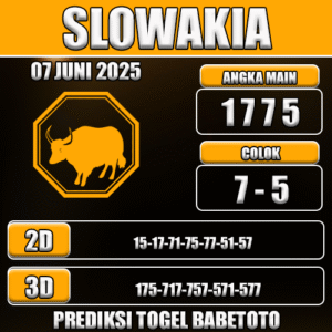Prediksi Togel Slowakia 07 Juni 2025