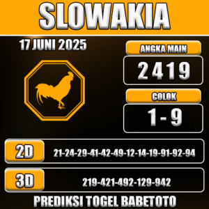 Prediksi Togel Slowakia 17 Juni 2025