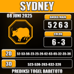 Prediksi Togel Sydney 08 Juni 2025