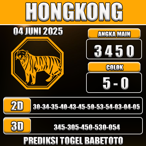 Prediksi Togel Hongkong 04 Juni 2025