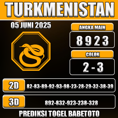 Prediksi Togel Turkmenistan 05 Juni 2025