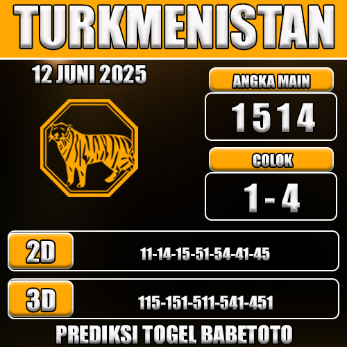 Prediksi Togel Turkmenistan 12 Juni 2025