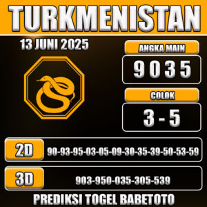 Prediksi Togel Turkmenistan 13 Juni 2025