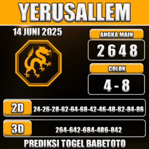 Prediksi Togel Yerusallem 14 Juni 2025