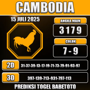 PREDIKSI TOGEL CAMBODIA 15 JULI 2025