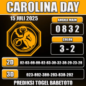 PREDIKSI TOGEL CAROLINA DAY 15 JULI 2025