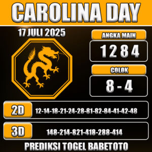 PREDIKSI TOGEL CAROLINA DAY 17 JULI 2025
