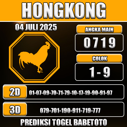 PREDIKSI TOGEL HONGKONG 04 JULI 2025