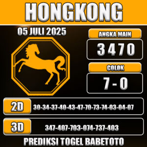 PREDIKSI TOGEL HONGKONG 05 JULI 2025