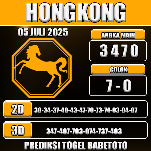 PREDIKSI TOGEL HONGKONG 05 JULI 2025