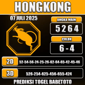 PREDIKSI TOGEL HONGKONG 07 JULI 2025