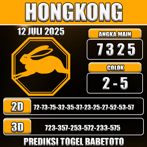PREDIKSI TOGEL HONGKONG 12 JULI 2025