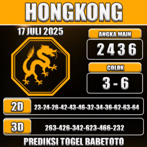 PREDIKSI TOGEL HONGKONG 17 JULI 2025