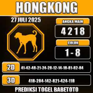 PREDIKSI TOGEL HONGKONG 27 JULI 2025