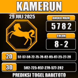 PREDIKSI TOGEL KAMERUN 29 JULI 2025