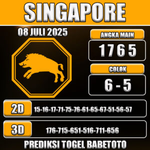 PREDIKSI TOGEL SINGAPORE 08 JULI 2025